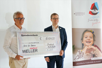 WELLERGRUPPE spendet 100.000 Euro an terre des hommes-Kinderhilfswerk