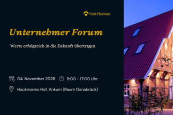Werbebanner für die Veranstaltung Unternehmerforum in Ankum